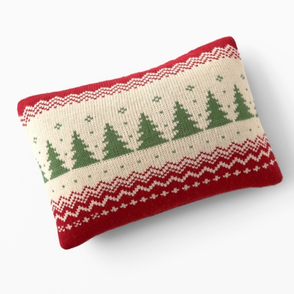 NWT Sundance Handmade Wool Holiday Christmas Sweater Lumbar Pillow Cover
